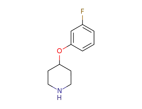 Molecular Structure of 3202-35-5 (4-(3-FLUORO-PHENOXY)-PIPERIDINE)
