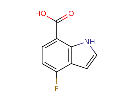 Molecular Structure of 313337-34-7 (4-fluoro-1H-indole-7-carboxylic acid)