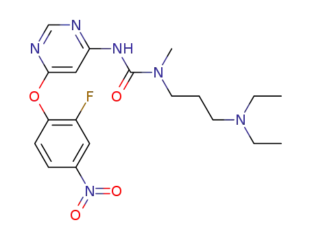 Urea,
N-[3-(diethylamino)propyl]-N'-[6-(2-fluoro-4-nitrophenoxy)-4-pyrimidinyl]-
N-methyl-