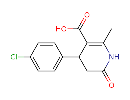 1,4,5,6-TETRAHYDRO-2-METHYL-6-OXO-4-(4-CHLOROPHENYL)-3-PYRIDINECARBOXYLIC?ACID