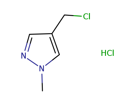 1H-Pyrazole, 4-(chloromethyl)-1-methyl-, hydrochloride (1:1)