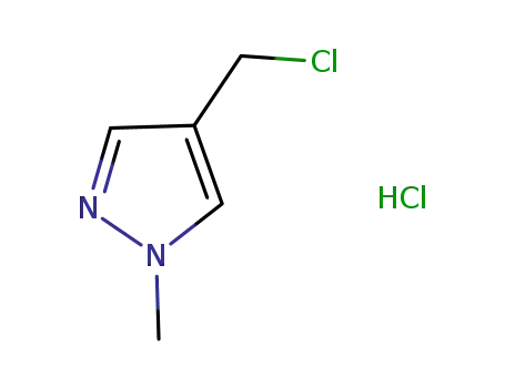 Molecular Structure of 154312-86-4 (4-(Chloromethyl)-1-methylpyrazole Hydrochloride)
