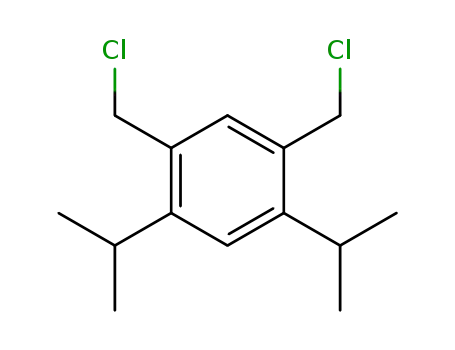 Molecular Structure of 7188-14-9 (1,5-Bis(Chloromethyl)-2,4-Diisopropylbenzene)