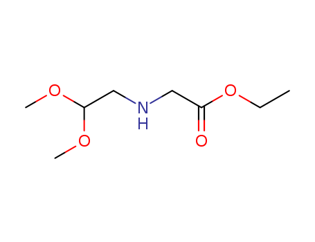 Molecular Structure of 126026-17-3 (Glycine, N-(2,2-dimethoxyethyl)-, ethyl ester)