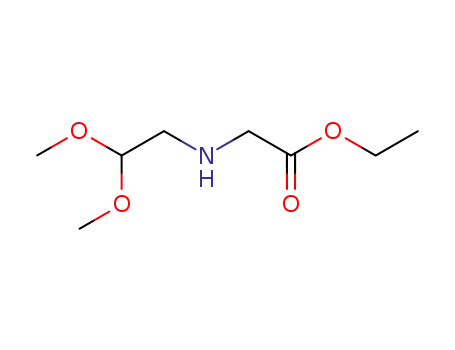 Molecular Structure of 126026-17-3 (Glycine, N-(2,2-dimethoxyethyl)-, ethyl ester)