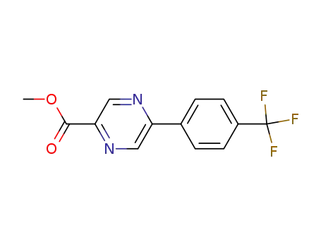 5-(4-trifluoromethyl-phenyl)-pyrazine-2-carboxylic acid methyl ester