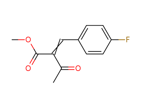 Molecular Structure of 111556-82-2 (Butanoic acid, 2-[(4-fluorophenyl)methylene]-3-oxo-, methyl ester)