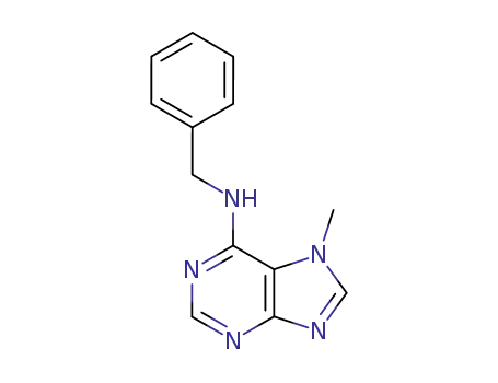 Molecular Structure of 77868-58-7 (6-BENZYLAMINO-7-METHYLPURINE)