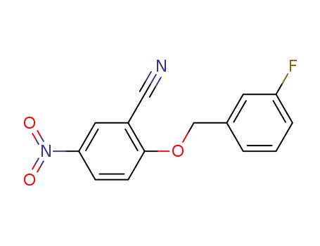 2-[(3-fluorobenzyl)oxy]-5-nitrobenzonitrile