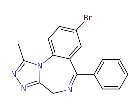 Molecular Structure of 71368-80-4 (8-Bromo-1-methyl-6-phenyl-4H-[1,2,4]triazolo[4,3-a][1,4]benzodiazepine)
