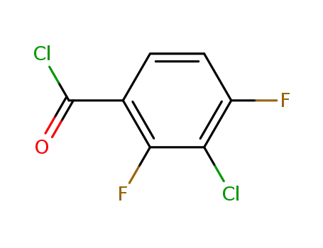 Molecular Structure of 157373-00-7 (3-CHLORO-2,4-DIFLUOROBENZOYL CHLORIDE)
