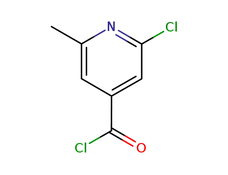 Molecular Structure of 26413-58-1 (2-CHLORO-6-METHYLPYRIDINE-4-CARBONYL CHLORIDE)