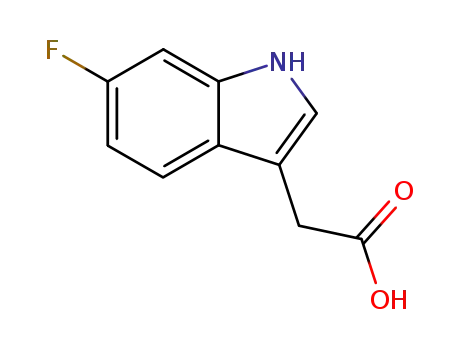 Molecular Structure of 443-75-4 (6-FLUOROINDOLE-3-ACETIC ACID)