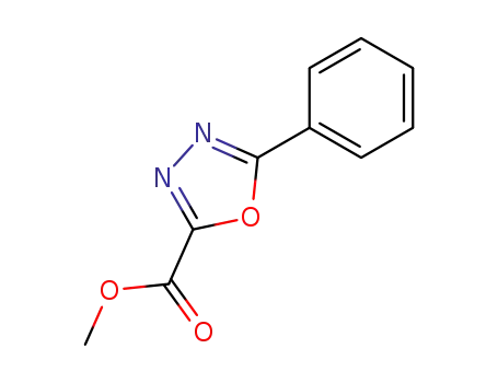 Molecular Structure of 16691-26-2 (methyl 5-phenyl-1,3,4-oxadiazole-2-carboxylate)
