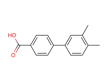 Molecular Structure of 122294-09-1 (3',4'-DIMETHYL-BIPHENYL-4-CARBOXYLIC ACID)