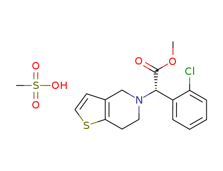 (S)-Methyl2-(2-chlorophenyl)-2-(6,7-dihydrothieno[3,2-c]pyridin-5(4H)-yl)acetate methanesulfonate