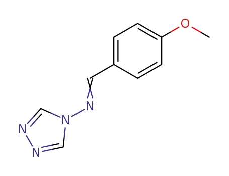 Molecular Structure of 18998-53-3 (4H-1,2,4-Triazol-4-amine, N-[(4-methoxyphenyl)methylene]-)