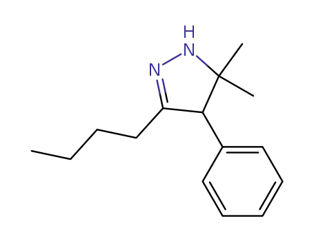 Molecular Structure of 1092694-70-6 (3-(n-butyl)-5,5-dimethyl-4-phenyl-4,5-dihydropyrazole)