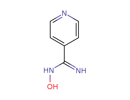 Molecular Structure of 1594-57-6 (N'-HYDROXYPYRIDINE-4-CARBOXIMIDAMIDE)