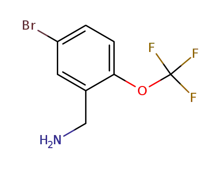 Molecular Structure of 1152088-62-4 ((5-bromo-2-(trifluoromethoxy)phenyl)methanamine)