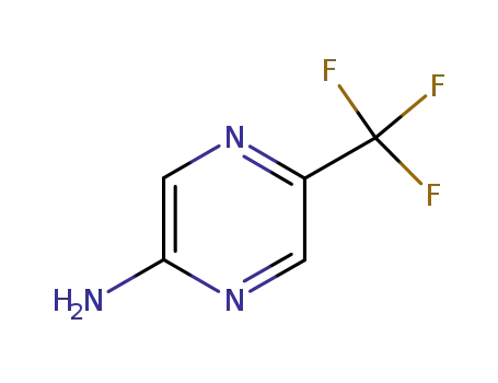 Molecular Structure of 69816-38-2 (2-Amino-5-(trifluoromethyl)pyrazine)