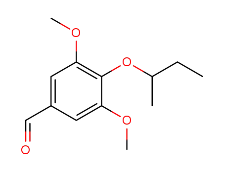 Molecular Structure of 224586-49-6 (3,5-dimethoxy-4-(1-methylpropoxy)benzaldehyde)
