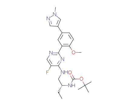 [(R)-1-({5-Fluoro-2-[2-methoxy-5-(1-methyl-1H-pyrazol-4-yl)-phenyl]-pyrimidin-4-ylamino}-methyl)-propyl]-carbamic acid tert-butyl ester
