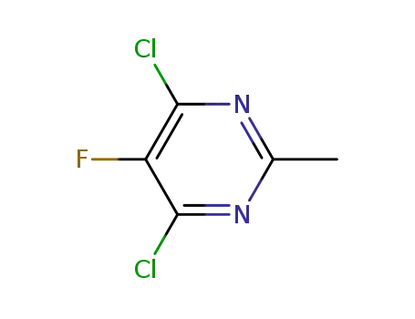 Molecular Structure of 105806-13-1 (4,6-DICHLORO-5-FLUORO-2-METHYLPYRIMIDINE)
