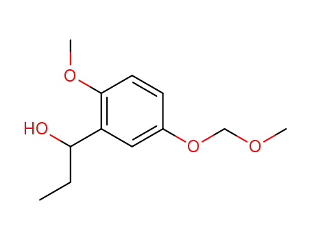 Molecular Structure of 268234-15-7 (3-(5-methoxymethoxy-2-methoxyphenyl)-3-propanol)