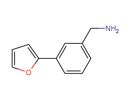 Molecular Structure of 771573-26-3 ([3-(2-FURYL)PHENYL]METHYLAMINE)