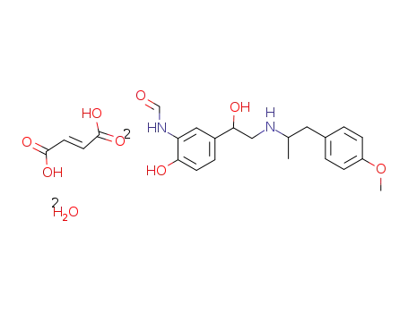 Molecular Structure of 183814-30-4 ((R*,R*)-N-[2-Hydroxy-5-[1-hydroxy-2-[[2-(4-methoxyphenyl)-1-methylethyl]amino]ethyl]phenyl]formamide fumarate dihydrate)