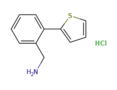 Molecular Structure of 863991-95-1 (1-(2-THIEN-2-YLPHENYL)METHANAMINE HYDROCHLORIDE)