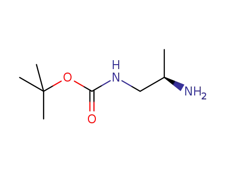 Molecular Structure of 333743-54-7 (Carbamic acid, [(2R)-2-aminopropyl]-, 1,1-dimethylethyl ester (9CI))