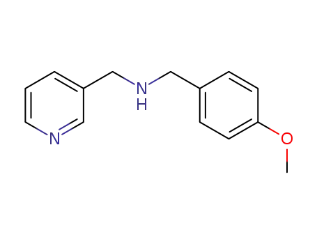 Molecular Structure of 355382-21-7 ((4-METHOXY-BENZYL)-PYRIDIN-3-YLMETHYL-AMINE)