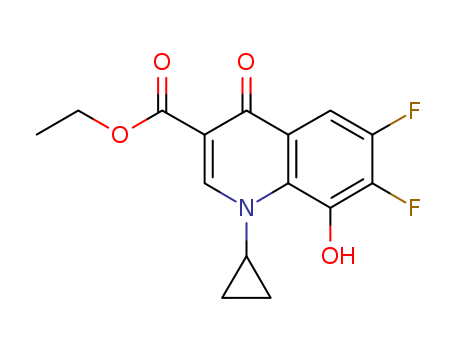 ethyl 1-cyclopropyl-6,7-difluoro-8-hydroxy-4-oxo-1,4-dihydroquinoline-3-carboxylate