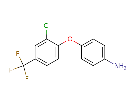 Molecular Structure of 55407-28-8 (Benzenamine, 4-[2-chloro-4-(trifluoromethyl)phenoxy]-)