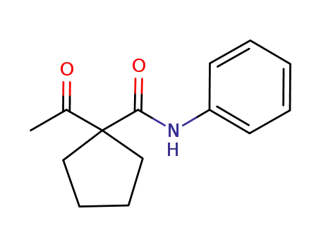 Molecular Structure of 951000-13-8 (1-acetylcyclopentanecarboxylic acid amide)