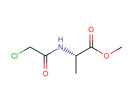 Molecular Structure of 118375-95-4 (L-Alanine, N-(chloroacetyl)-, methyl ester)