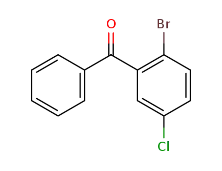 Molecular Structure of 835-09-6 ((2-bromo-5-chlorophenyl)(phenyl)methanone)