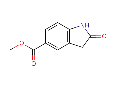 Molecular Structure of 199328-10-4 (Methyl oxindole-5-carboxylate)