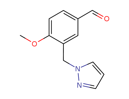 Benzaldehyde, 4-methoxy-3-(1H-pyrazol-1-ylmethyl)-(436086-89-4)