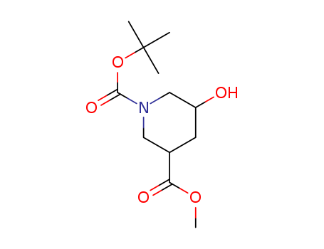 1,3-Piperidinedicarboxylic acid, 5-hydroxy-, 1-(1,1-dimethylethyl) 3-methyl ester