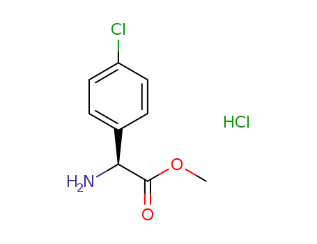 Molecular Structure of 59410-89-8 (METHYL D-4-CHLOROPHENYLGLYCINATE HCL)