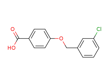 Molecular Structure of 84403-70-3 (4-(3-CHLORO-BENZYLOXY)-BENZOIC ACID)