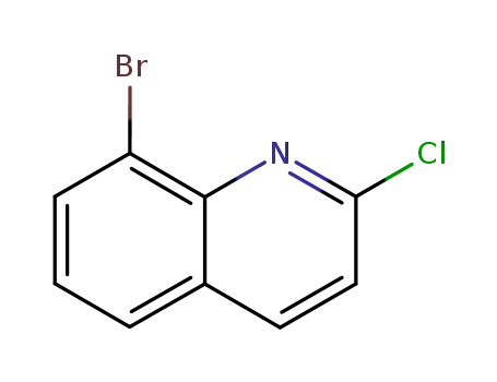 Molecular Structure of 163485-86-7 (8-Bromo-2-chloroquinoline)