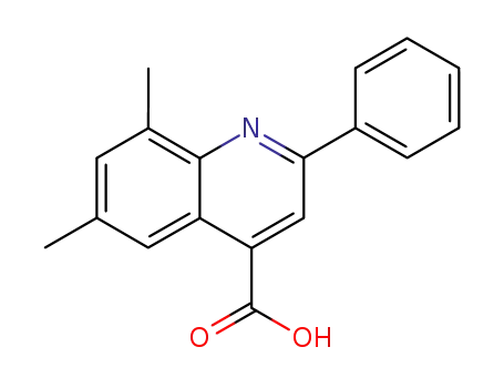Molecular Structure of 337496-05-6 (6,8-DIMETHYL-2-PHENYLQUINOLINE-4-CARBOXYLIC ACID)