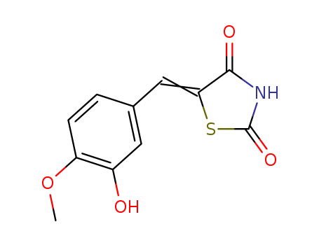 2,4-Thiazolidinedione, 5-[(3-hydroxy-4-methoxyphenyl)methylene]-
