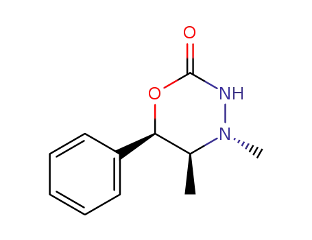 Molecular Structure of 16638-85-0 ((5R,6S)-4,5-dimethyl-6-phenyl-1,3,4-oxadiazinan-2-one)