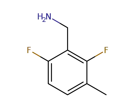 Molecular Structure of 261763-42-2 (Benzenemethanamine, 2,6-difluoro-3-methyl- (9CI))
