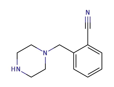 Molecular Structure of 174609-74-6 (1-(2-CYANOBENZYL)PIPERAZINE)